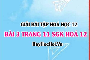 Giải bài 3 trang 11 SGK Hoá 12: Khái niệm Lipit, chất béo, tính chất hoá học của Chất béo